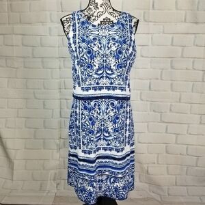 Charter club geo print tiered size small dress